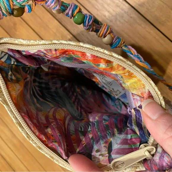 NEW Cappelii Purse Tropical Palm Leaves - Picture 10 of 13